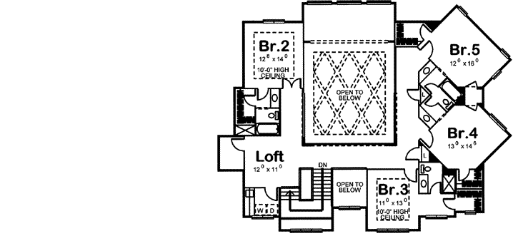 Upper/Second Floor Plan: 52-118