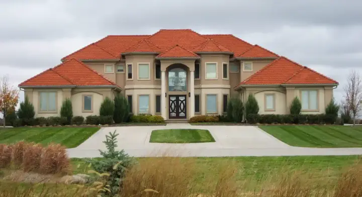 Mediterranean house plans 52-152 - front exterior, 4,114 sq ft, 4 bed, 4 bath house plans | Monster House Plans
