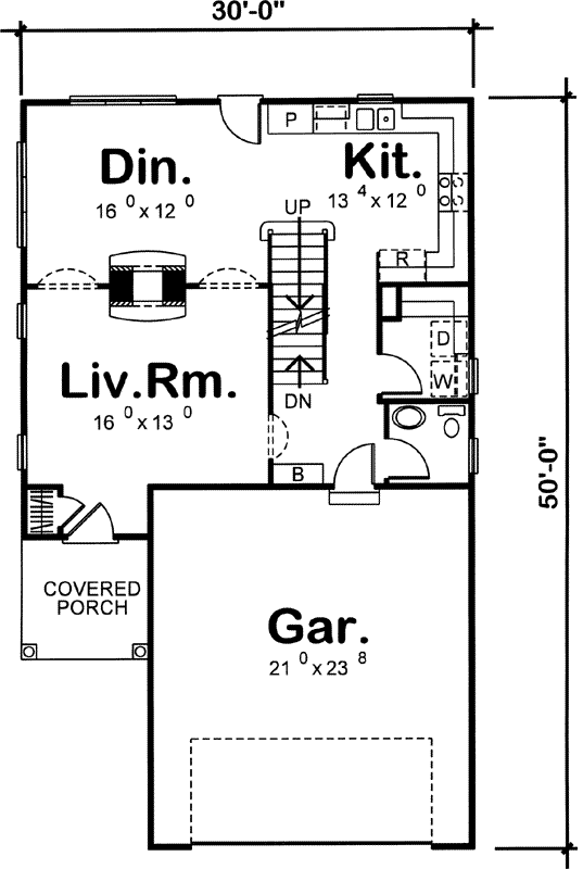 Main Floor Plan: 52-163