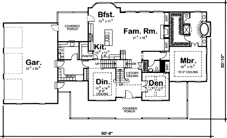 Main Floor Plan: 52-168