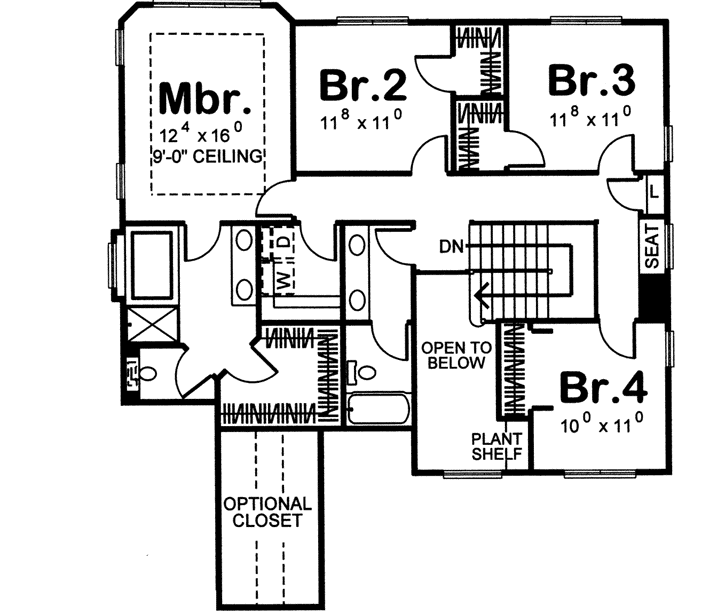 Upper/Second Floor Plan: 52-169