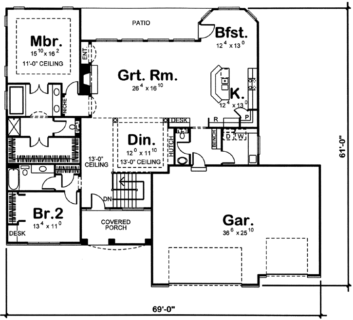 Main Floor Plan: 52-175