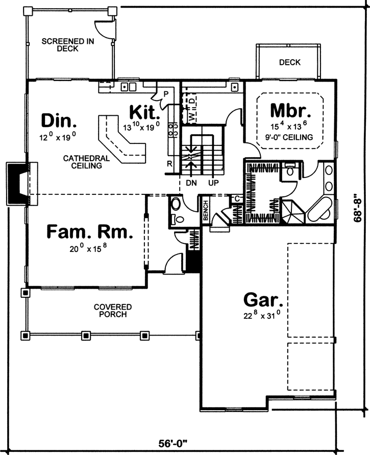 Main Floor Plan: 52-180