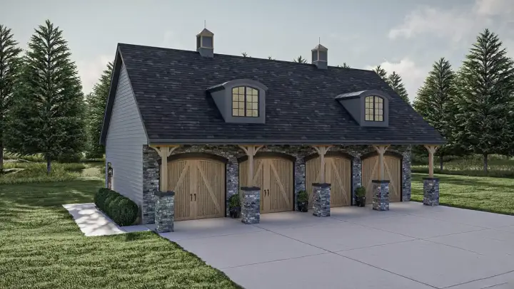 Cottage house plans 52-184 - front exterior, 1,150 sq ft, 0 bed, 0 bath house plans | Monster House Plans