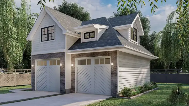 Traditional house plans 52-185 - front exterior, 1,150 sq ft, 0 bed, 0 bath house plans | Monster House Plans