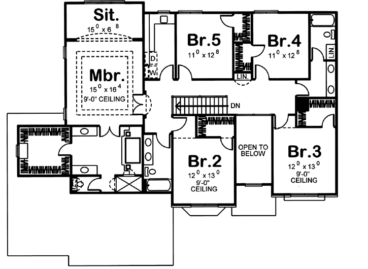 Upper/Second Floor Plan: 52-191