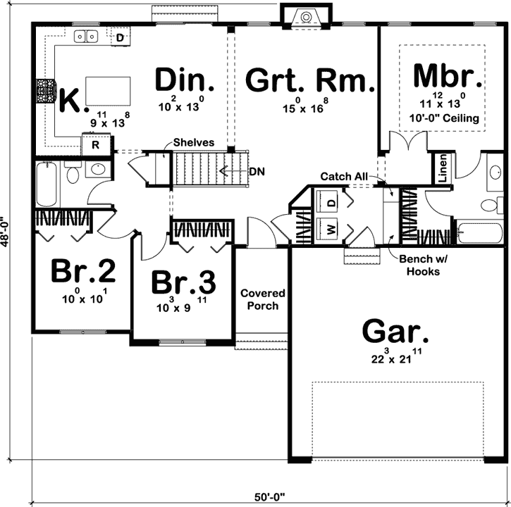 Main Floor Plan: 52-204