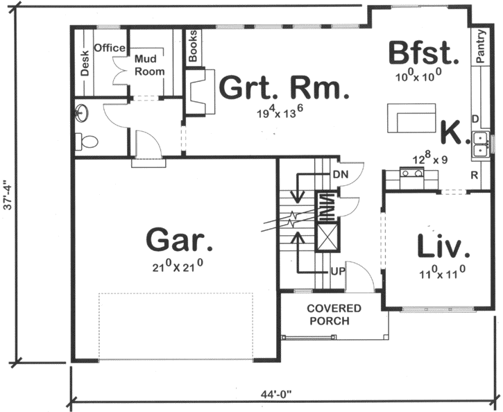 Main Floor Plan: 52-210