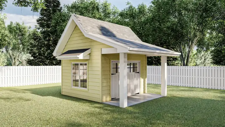 Country house plans 52-219 - front exterior, 144 sq ft, 0 bed, 0 bath house plans | Monster House Plans