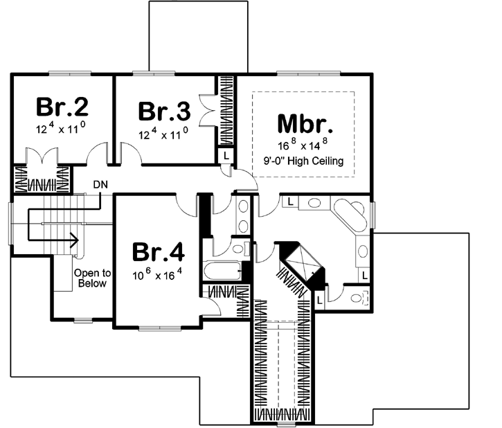Upper/Second Floor Plan: 52-230