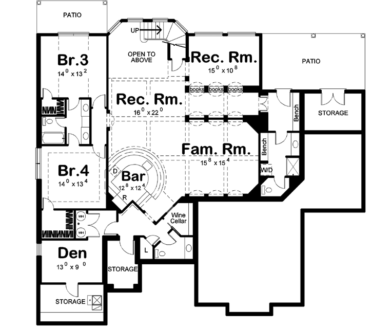 Lower Floor Plan: 52-233