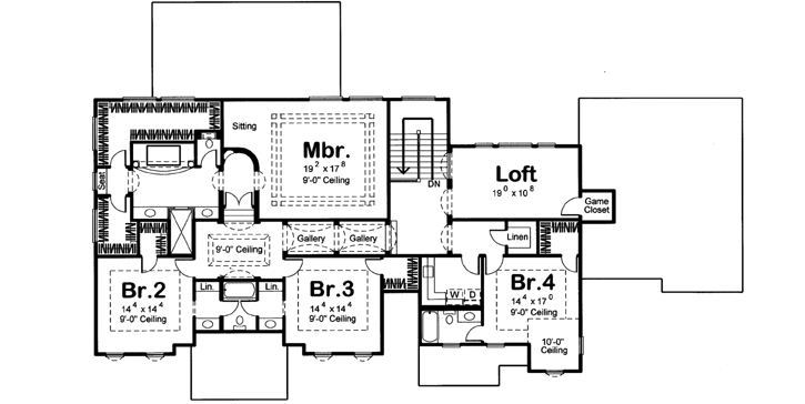 Upper/Second Floor Plan: 52-238