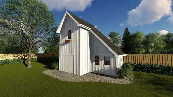 Country house plans 52-257 - front exterior, 267 sq ft, 0 bed, 0 bath house plans | Monster House Plans