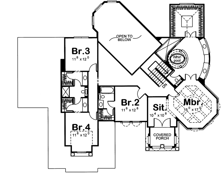 Upper/Second Floor Plan: 52-260