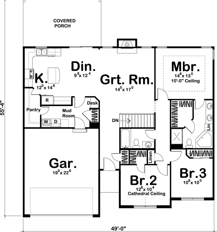 Main Floor Plan: 52-265