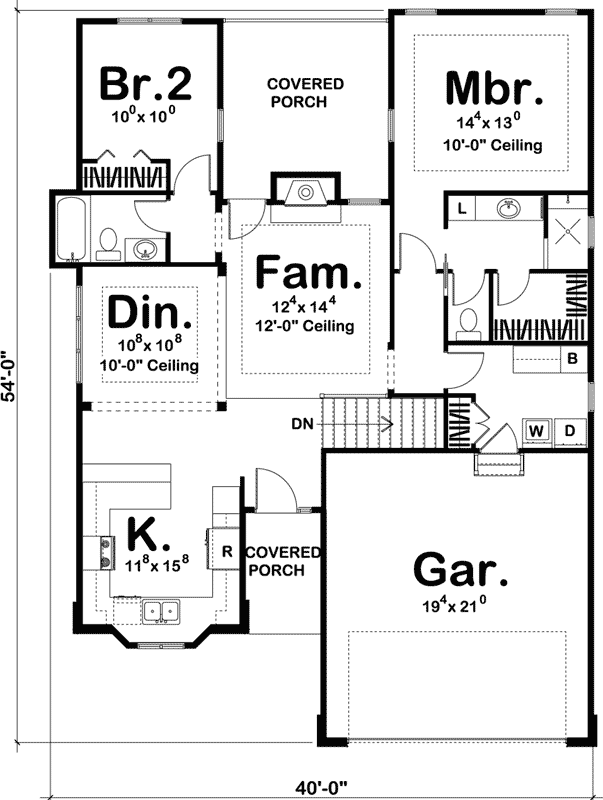Main Floor Plan: 52-266