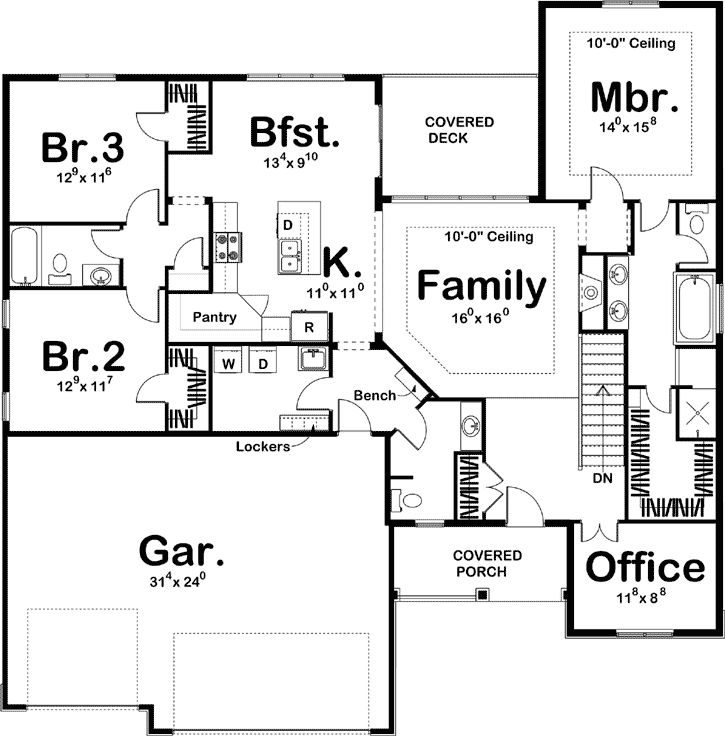 Main Floor Plan: 52-267