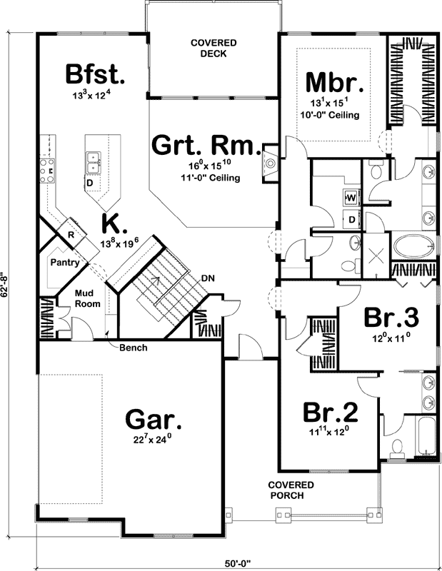 Main Floor Plan: 52-268