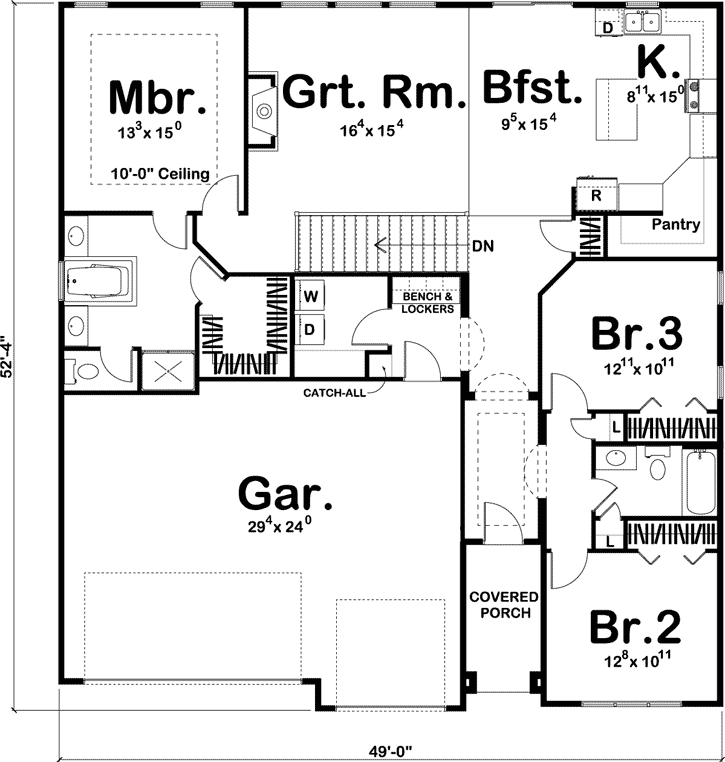 Main Floor Plan: 52-269