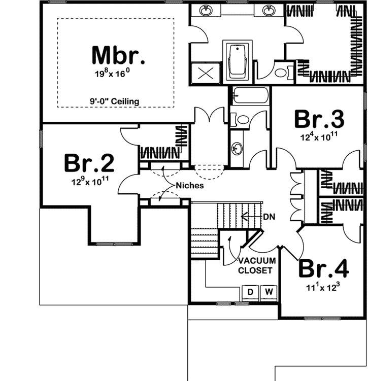 Upper/Second Floor Plan: 52-270