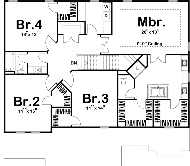 Upper/Second Floor Plan: 52-272