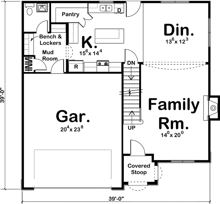 Main Floor Plan: 52-274