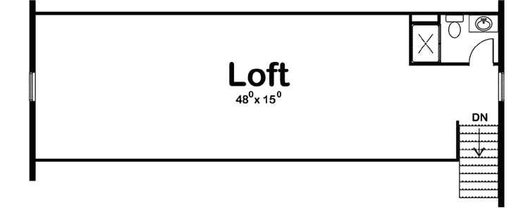 Upper/Second Floor Plan: 52-275