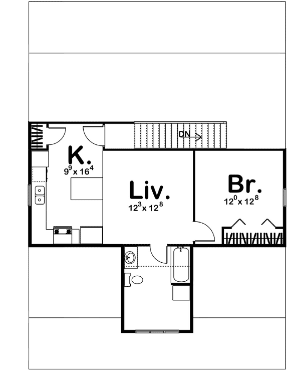 Upper/Second Floor Plan: 52-276