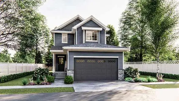 Traditional house plans 52-277 - front exterior, 1,962 sq ft, 3 bed, 2 bath house plans | Monster House Plans
