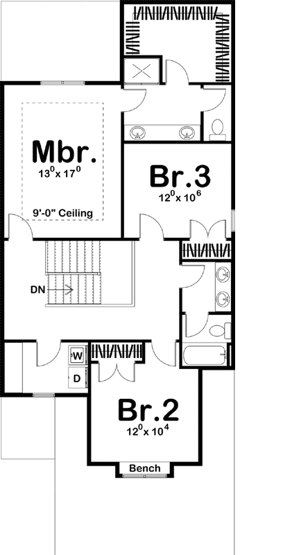 Upper/Second Floor Plan: 52-277