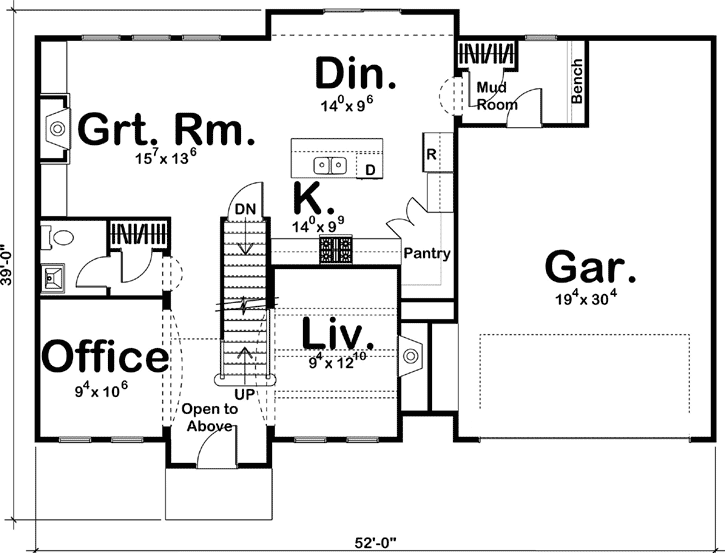 Main Floor Plan: 52-279
