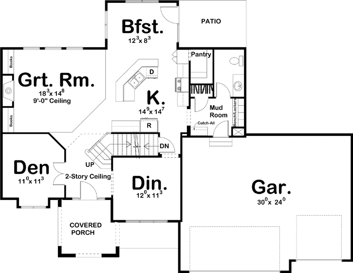 Main Floor Plan: 52-286