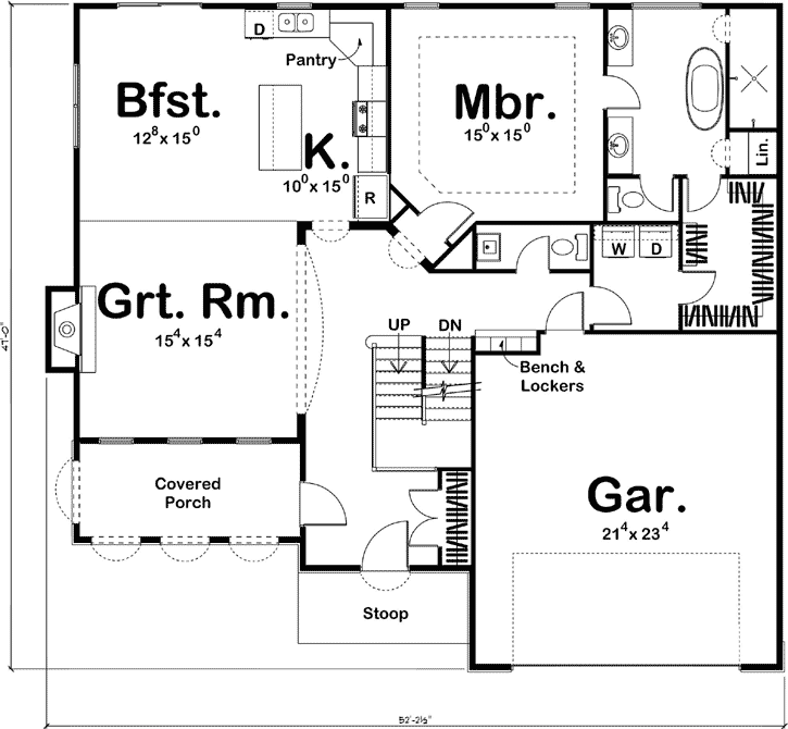 Main Floor Plan: 52-290