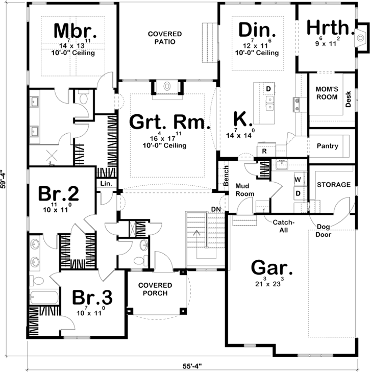 Main Floor Plan: 52-296