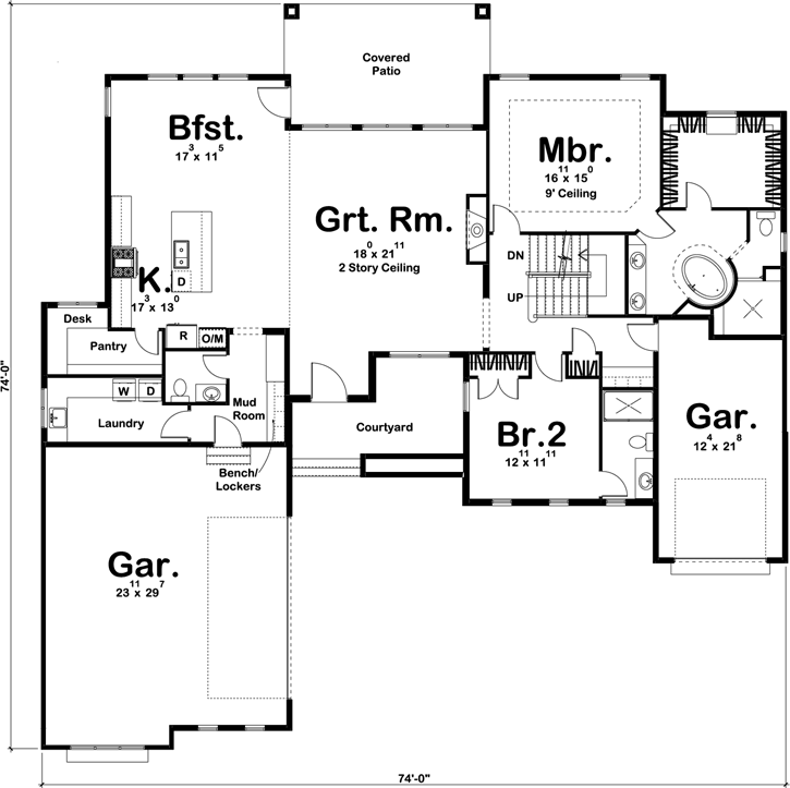 Main Floor Plan: 52-297