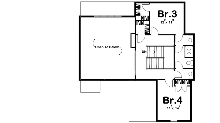 Upper/Second Floor Plan: 52-297