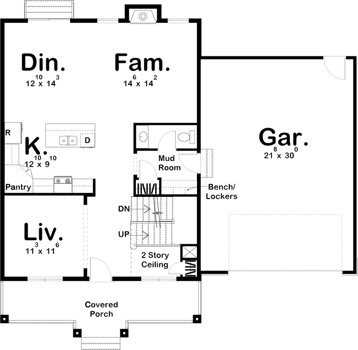 Main Floor Plan: 52-306