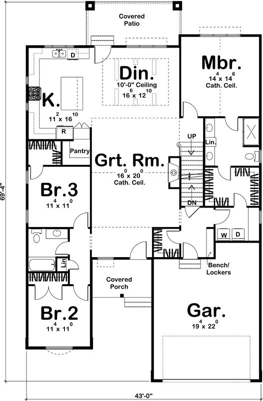 Main Floor Plan: 52-307