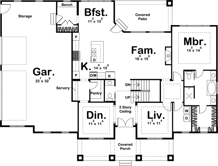 Main Floor Plan: 52-308