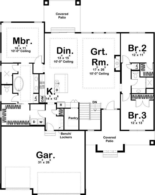 Main Floor Plan: 52-309