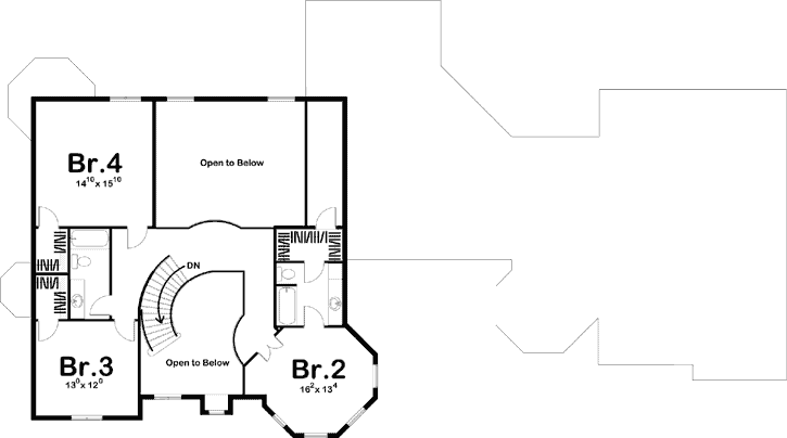 Upper/Second Floor Plan: 52-312