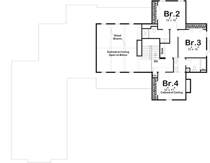 Upper/Second Floor Plan: 52-319