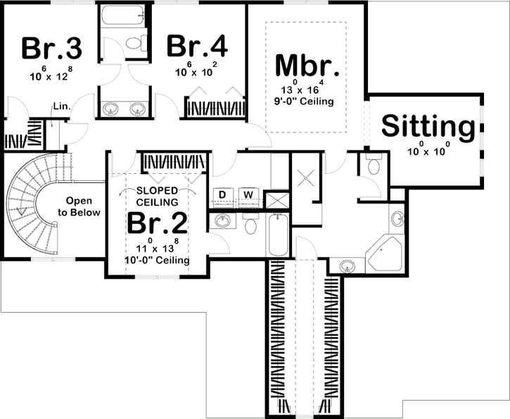 Upper/Second Floor Plan: 52-320