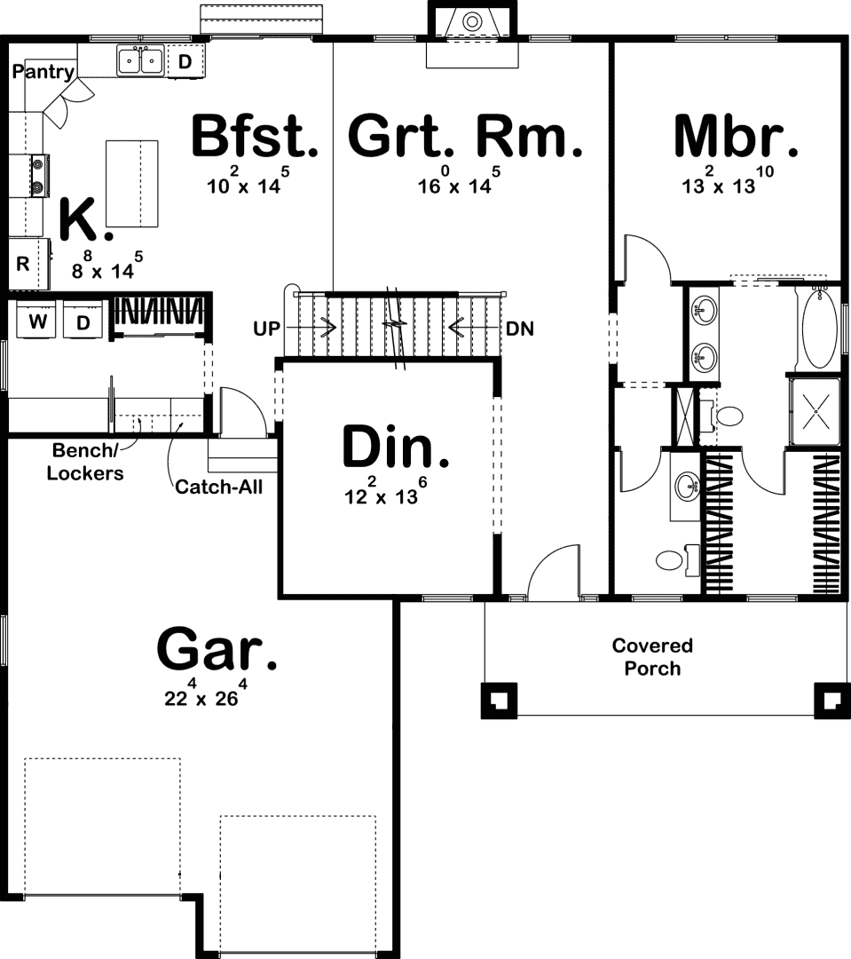 Main Floor Plan: 52-323