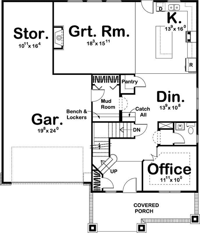 Main Floor Plan: 52-333