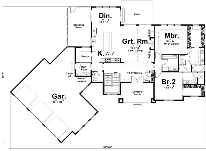 Main Floor Plan: 52-336