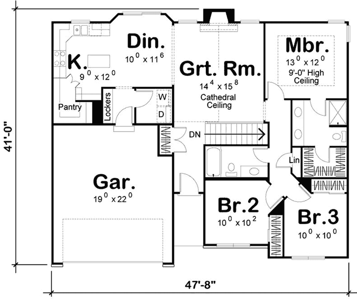Main Floor Plan: 52-337
