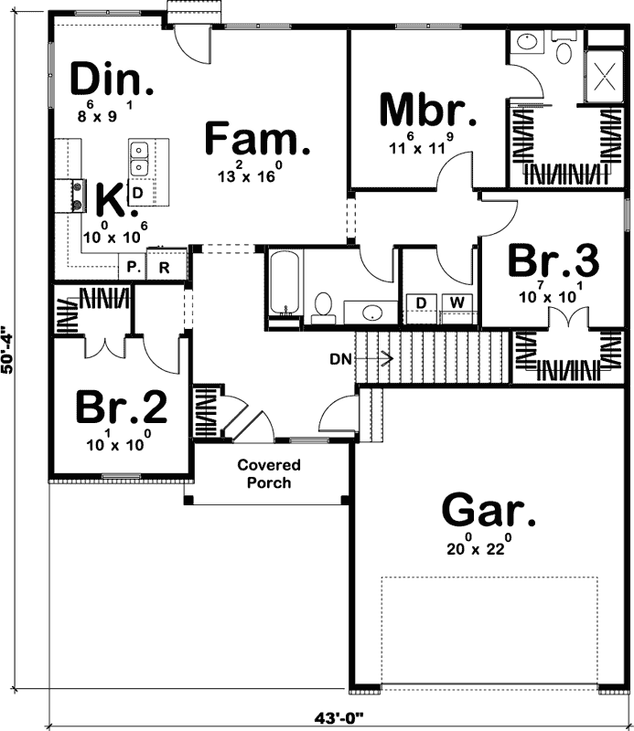 Main Floor Plan: 52-341