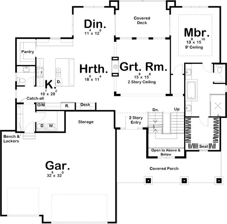 Main Floor Plan: 52-345