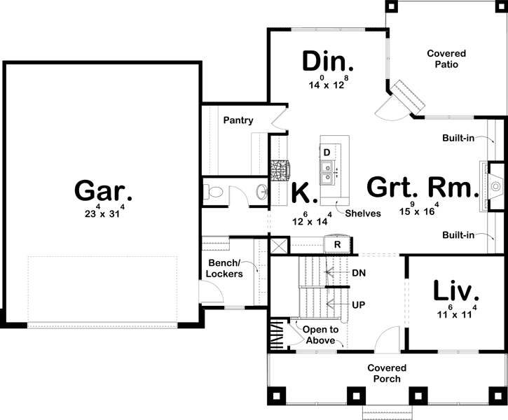 Main Floor Plan: 52-348
